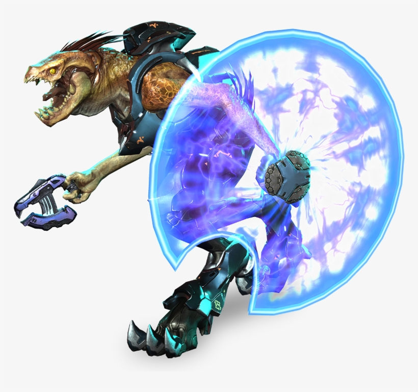 Jackal Slayer - Halo Alien With Shield, transparent png download