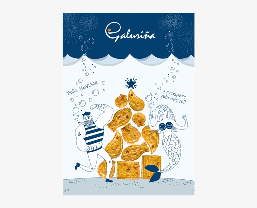 Desde Galuriña Os Deseamos Una Feliz Navidad Y Un Próspero - Graphic Design, transparent png download