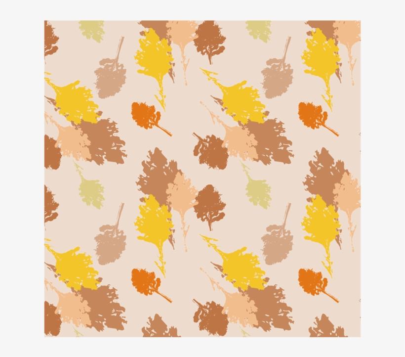 Leaves Pattern Square Coaster - Motif, transparent png download