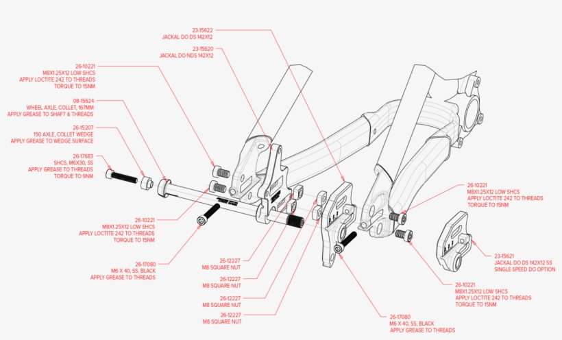 Jackal 4 Exploded View - Diagram, transparent png download