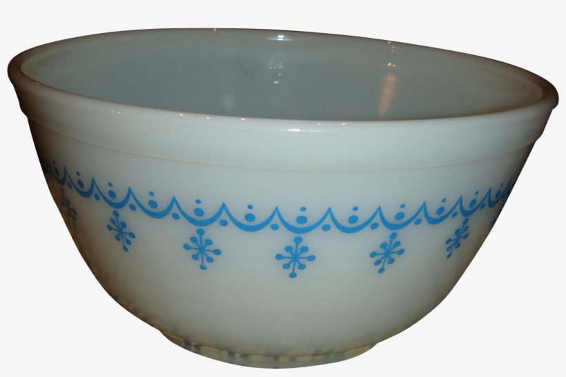 Vintage Pyrex 1 1/2 Quart Mixing Bowl Snowflake Or - Bowl, transparent png download