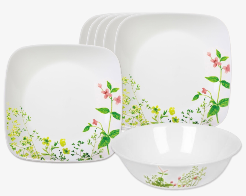7-pc Corelle Provence Garden Set - Bowl, transparent png download