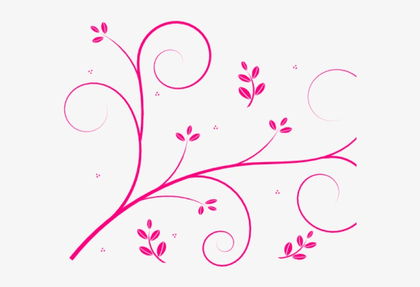 Decorations Clipart Pink Swirl - Vine Png Clipart, transparent png download