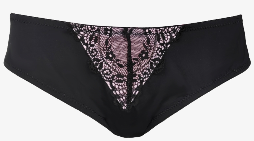 Lace Black & Blushing Pink Set Seta03 2114 - Panties, transparent png download