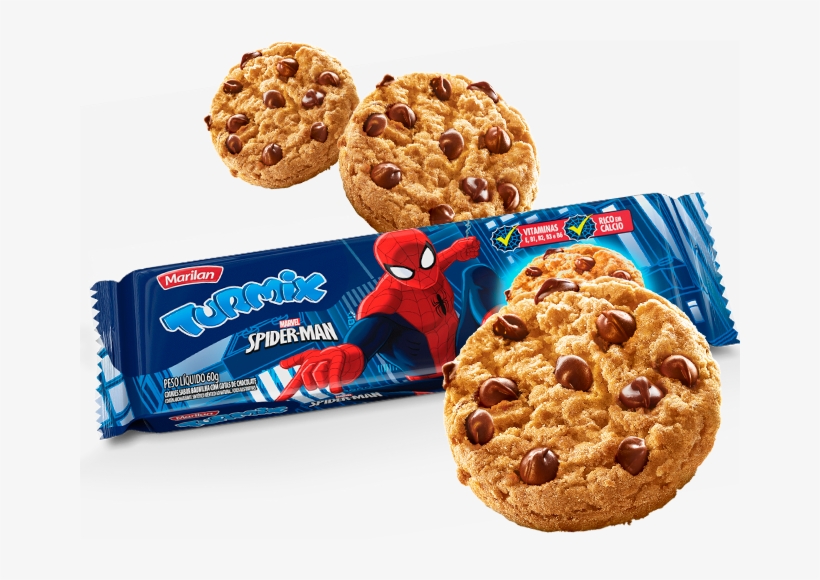 Turmix Cookies Homem-aranha - Cookies Marilan, transparent png download