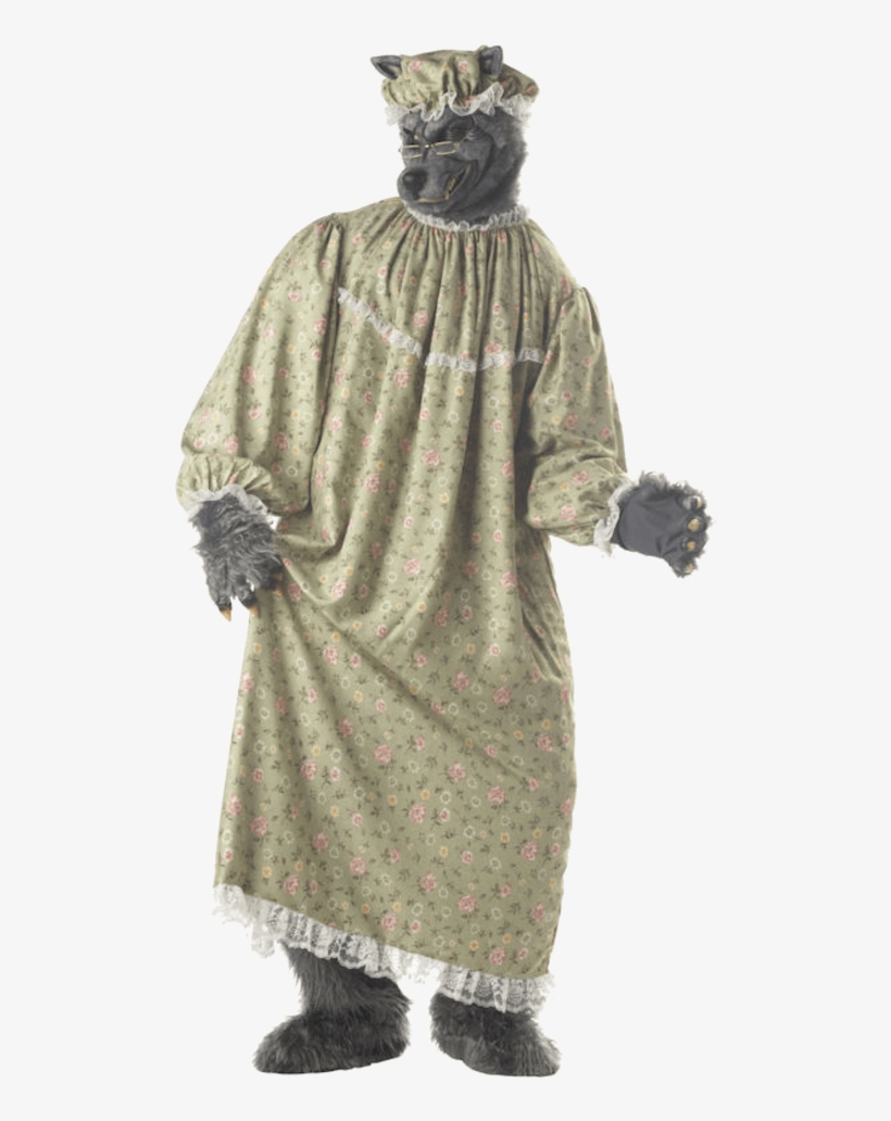 Adult Wolf Granny Costume - Granny Wolf Halloween Costume, transparent png download
