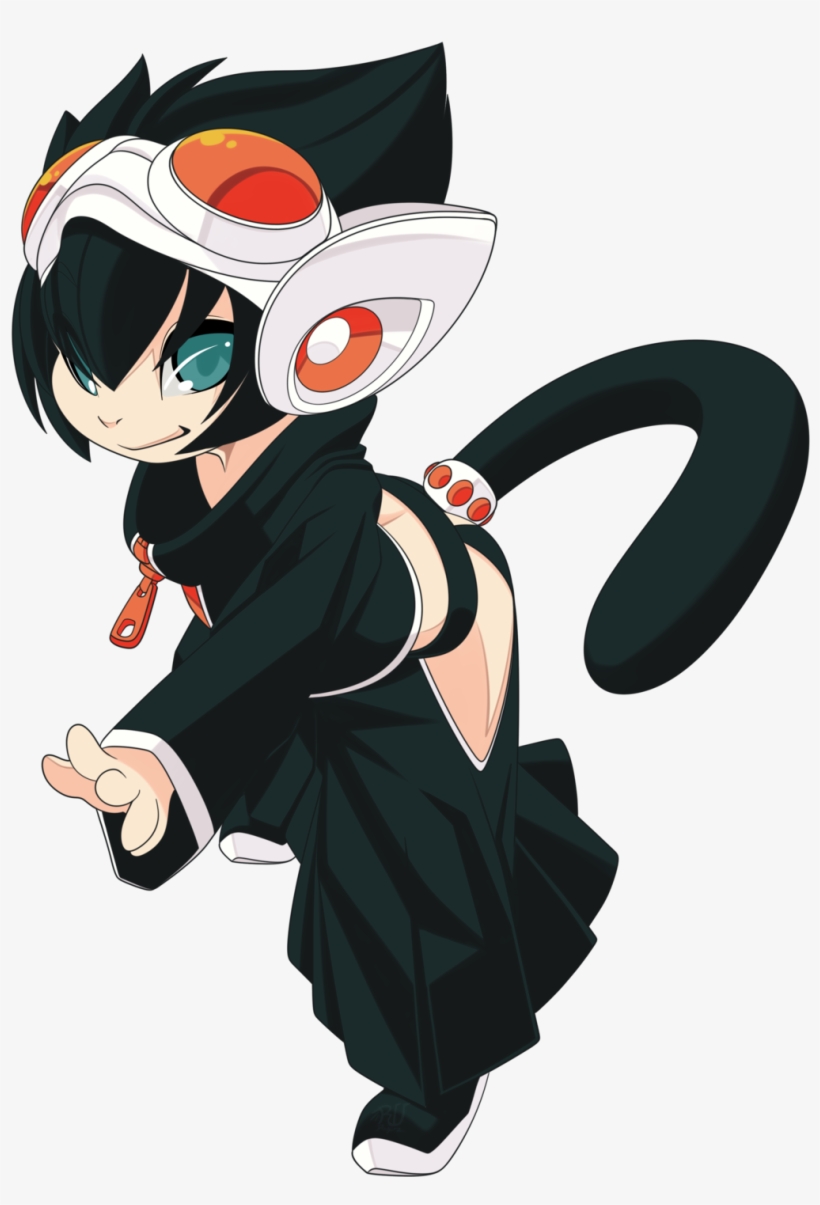 Neon Neko Ninja - Cartoon, transparent png download
