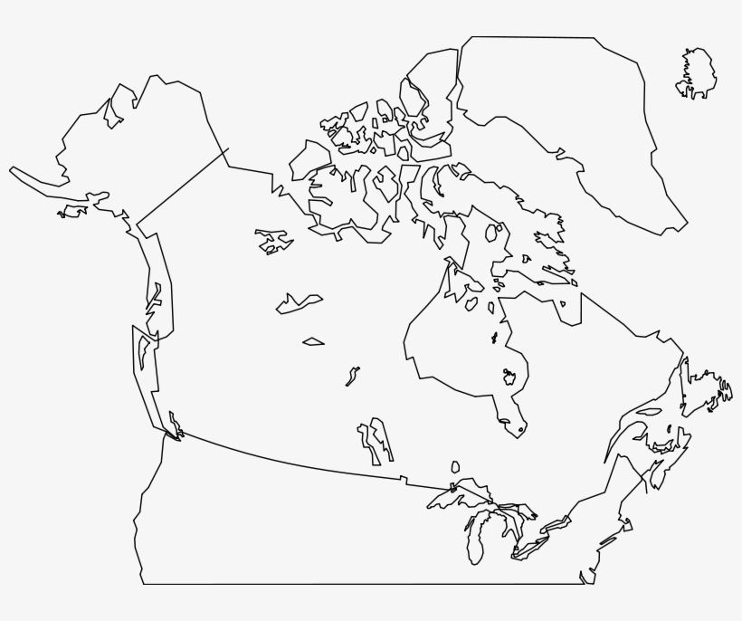 Blank Map Of Canada Transparent PNG 800x606 Free Download On NicePNG