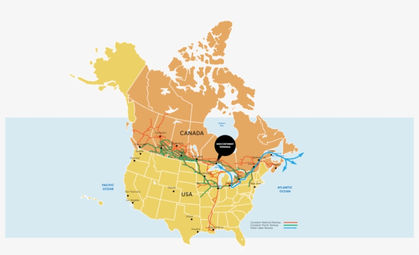 Railroads Map, transparent png download