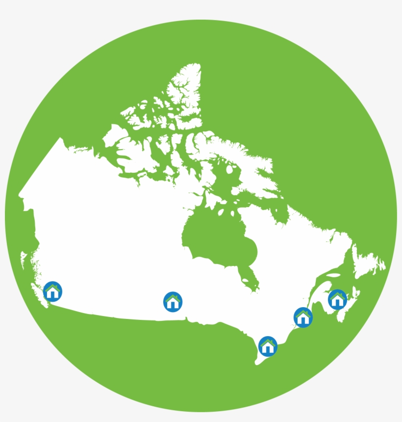 At Home Canada Map - Canada Map Flat, transparent png download