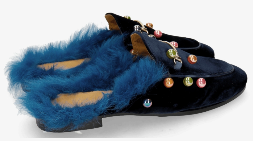 Mules Scarlett 4 Velluto Midnight Small Bubbles Multi - Suede, transparent png download