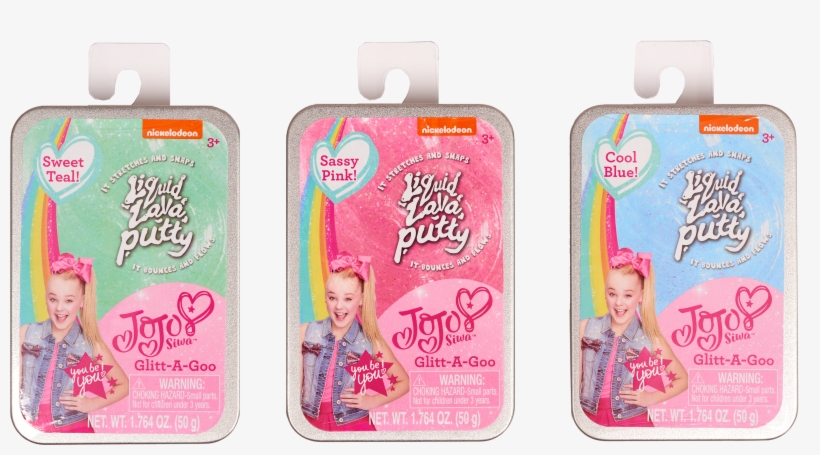 Nickelodeon Jojo Siwa Liquid Lava Putty Glitt A Goo - Plastic Bottle, transparent png download