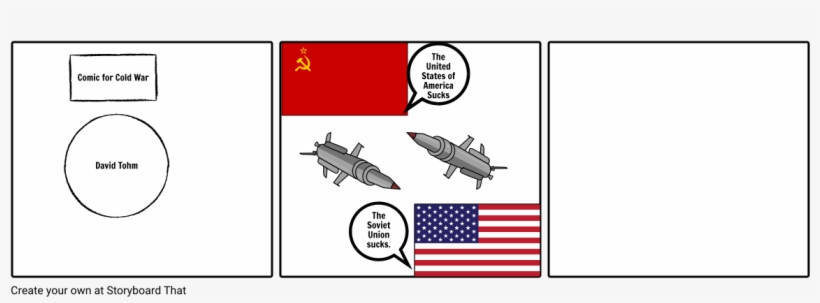 Comic Of Cold War - Flag Of The United States, transparent png download