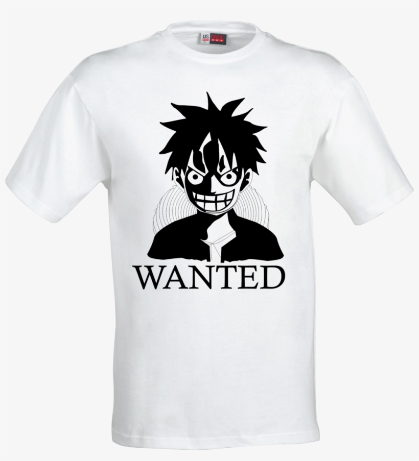 Luffy Wanted Tee - T Shirts Design Fancy, transparent png download