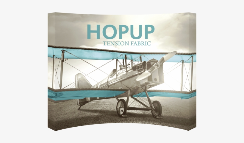 Hopup Tension Fabric Banner Stand 4×3 Curved - Hopup Lite, transparent png download