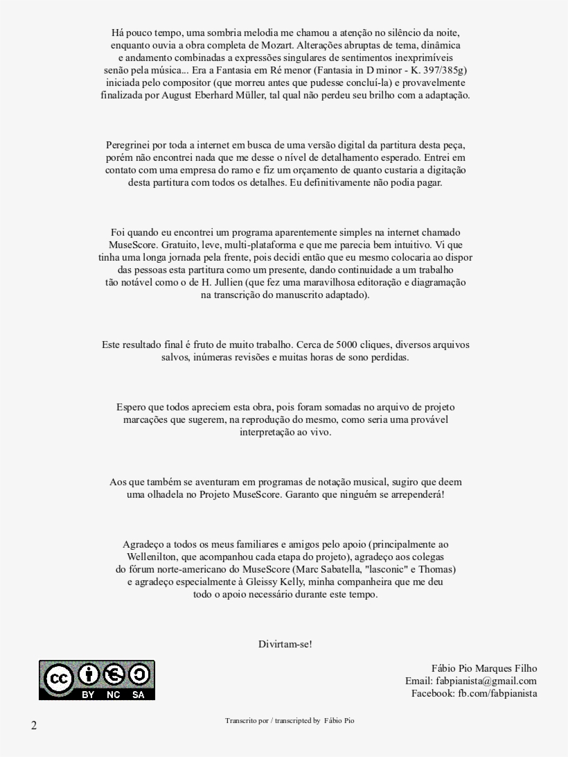 Sheet Music 2 Of 9 Pages - Document, transparent png download