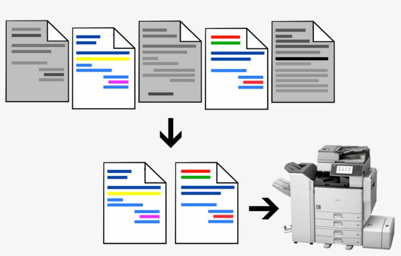 Page Selection Based On Color - Document Sorting And Stapling Jobs, transparent png download