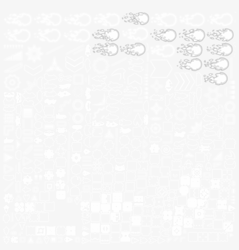 Geometry Dash Gamma - Monochrome, transparent png download