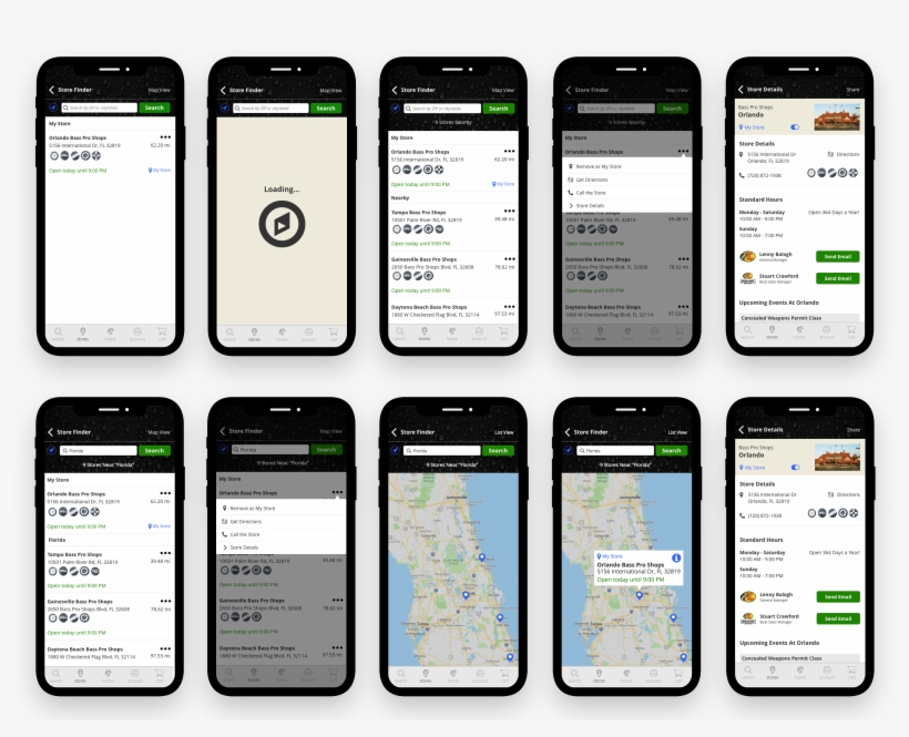 Store Finder Screens - Iphone, transparent png download