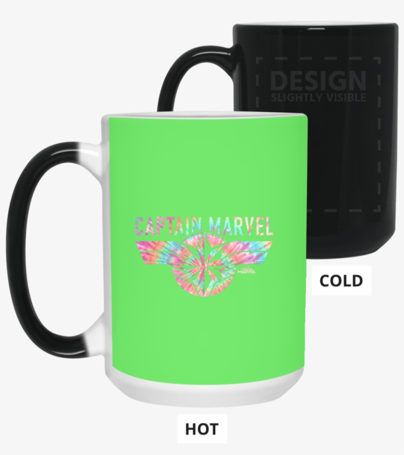 Captain Marvel Logo Banner Tie Dye Colors Color Changing - 23 Years And Counting, transparent png download