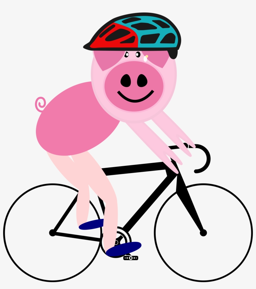 2218 X 2400 4 - Pig In Bicycle, transparent png download