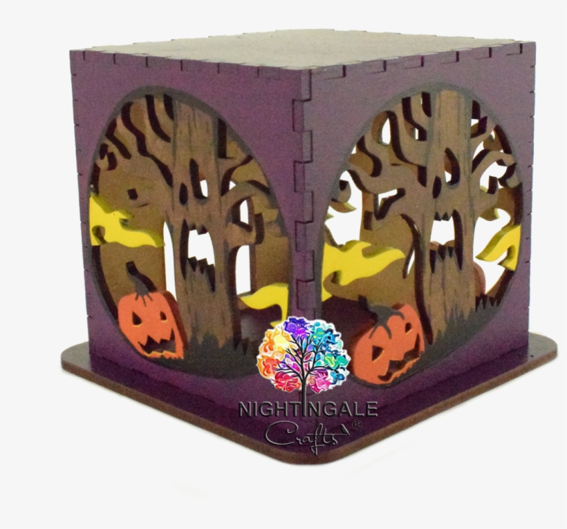 Halloween Spooky Tree Design - Craft, transparent png download