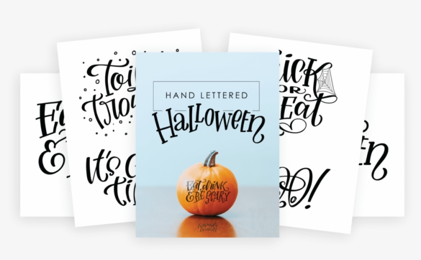 Hand Lettered Halloween Pumpkin Tracer Package Preview - Pumpkin, transparent png download
