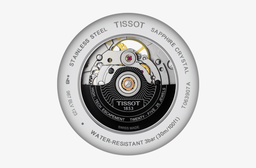 Tissot Tradition Powermatic 80 Open Heart - T0639071103800 Tissot, transparent png download