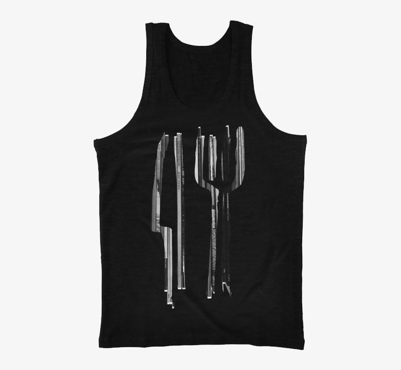 Fork & Knife Tank Top - Vest, transparent png download