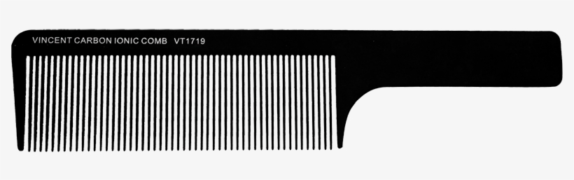 Vincent Carbon Flat Top Comb - Cosmetics, transparent png download