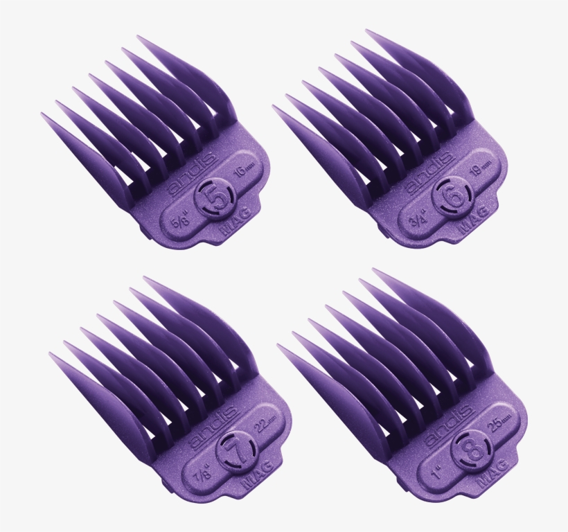 Andis Single Magnetic 4-comb Set - Hair Clipper, transparent png download