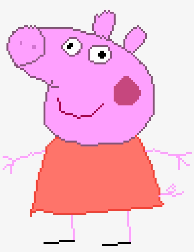 Peppa By Your-face - Cartoon, transparent png download