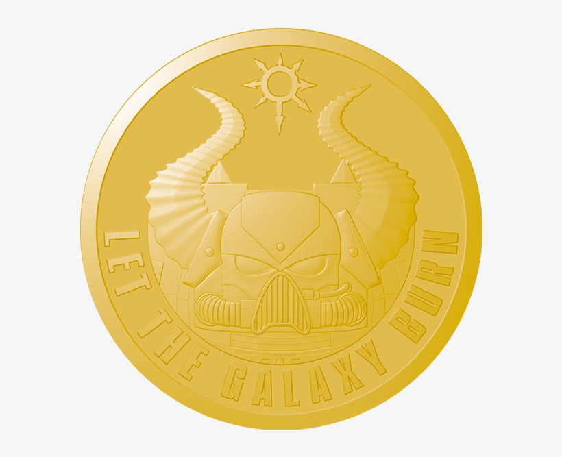 Nottingham Chaos Marine Let The Galaxy Burn - Circle, transparent png download