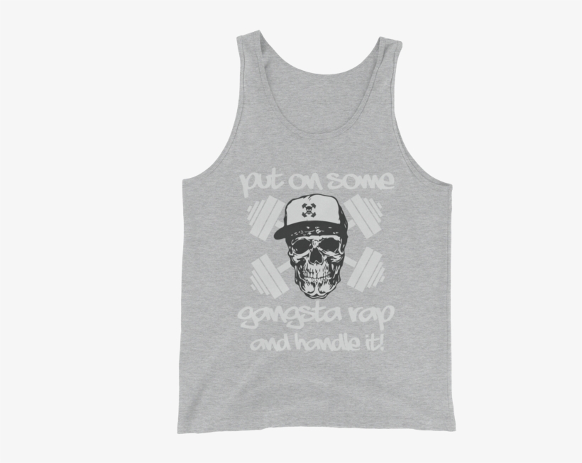 Gangsta Rap Bella Canvas Tank - Skull With Bandana And Hat, transparent png download
