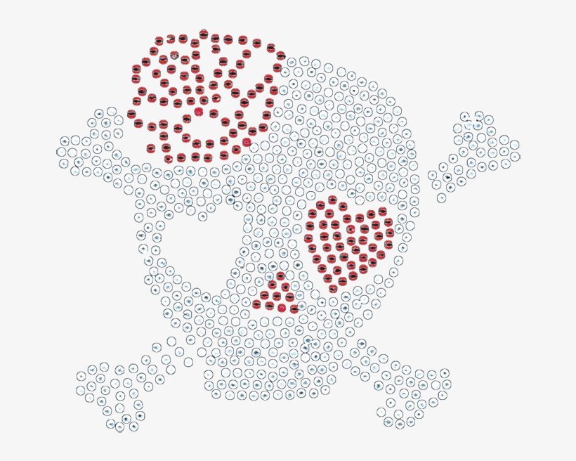 Skull With Heart Eye - Illustration, transparent png download
