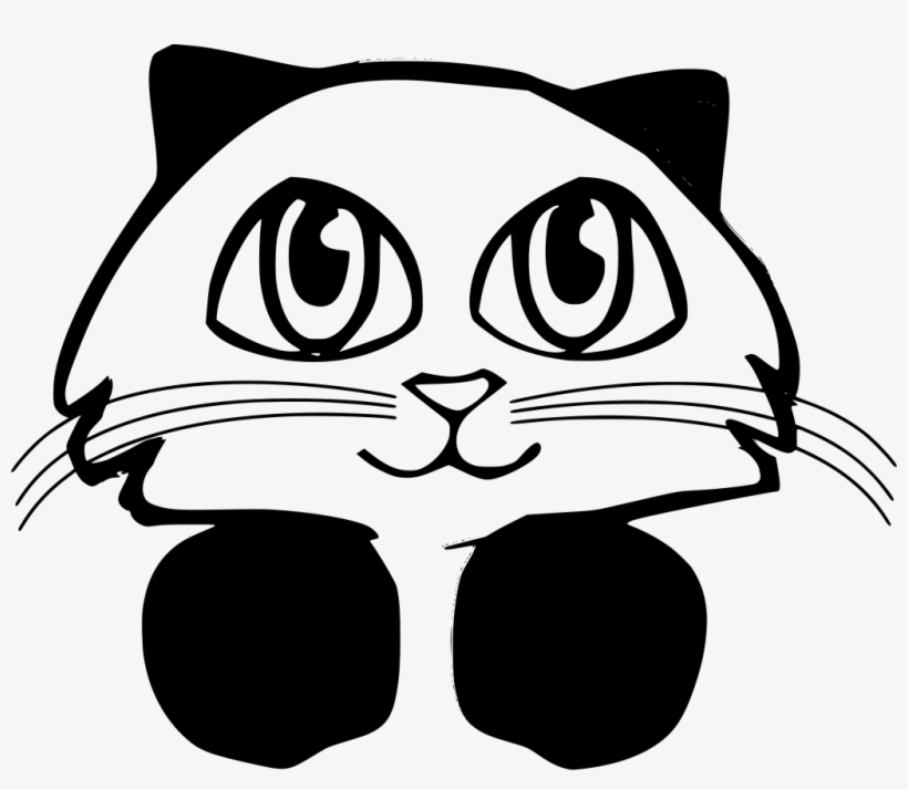 Download Png - Gatita Animada Para Colorear Transparent PNG - 1024x842