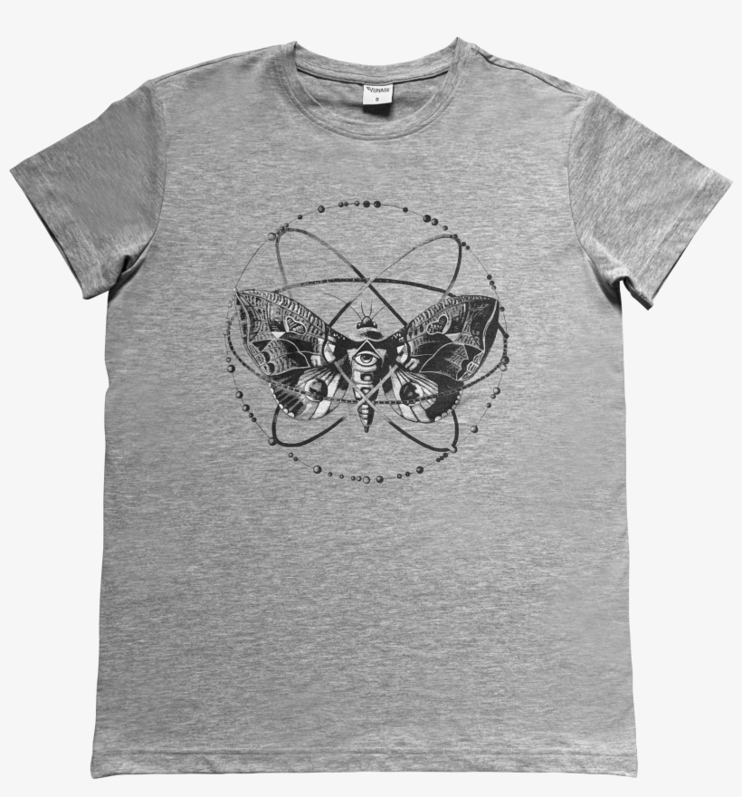 Moth, Spheres, Moon, Eye Of Providence, Pyramid Unique - Active Shirt, transparent png download