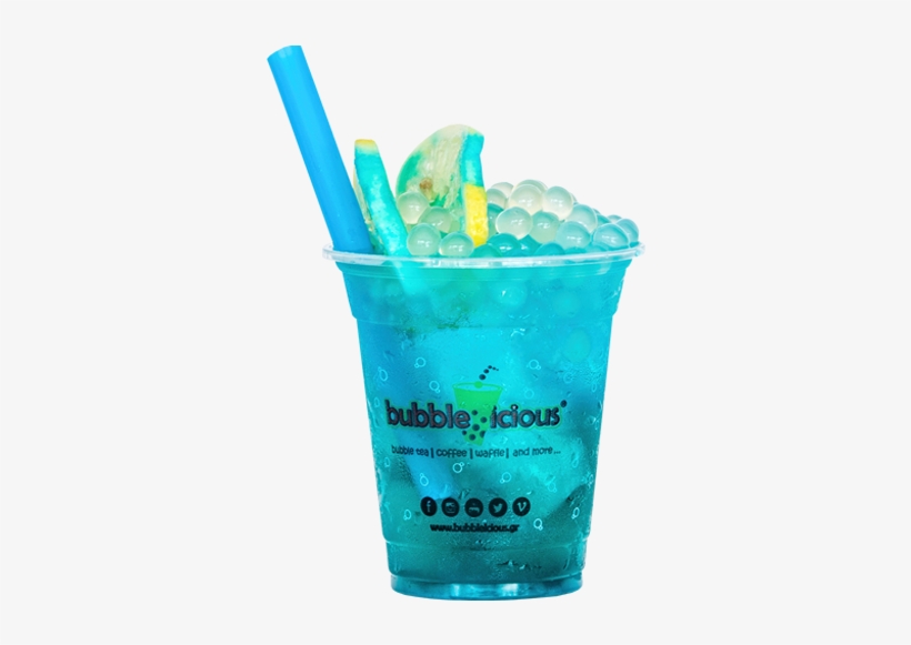 Blue Lagoon - Blue Bubble Tea Png, transparent png download