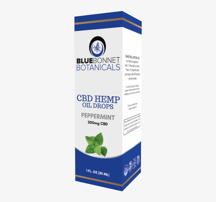 Cbd Hemp Oil Drops 300mg - Box, transparent png download