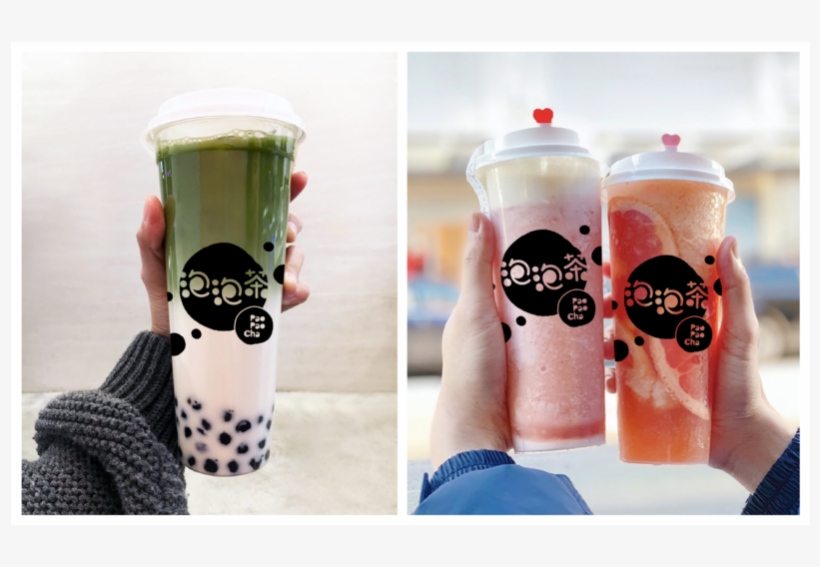 Pao Pao Cha Brand Identity Tea Hand Lettering Logo - Floats, transparent png download