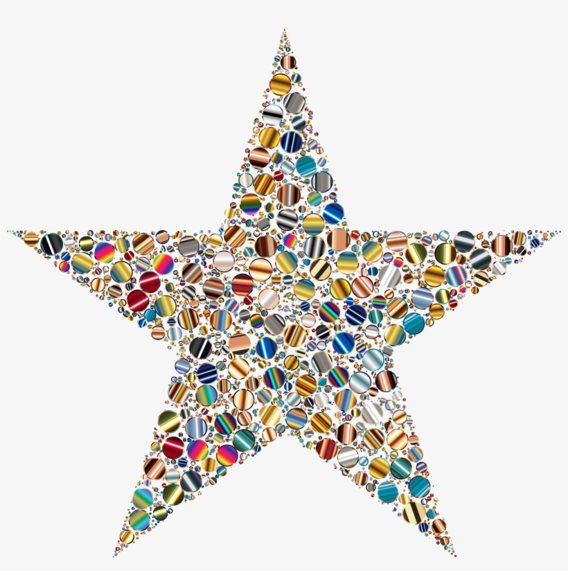 Png Transparent Stock Colorful Circles Big Image Png - Star With No Background, transparent png download