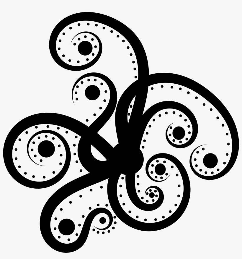 Image Freeuse Download Bw Abstract Big Image Png - Octopus Abstract, transparent png download