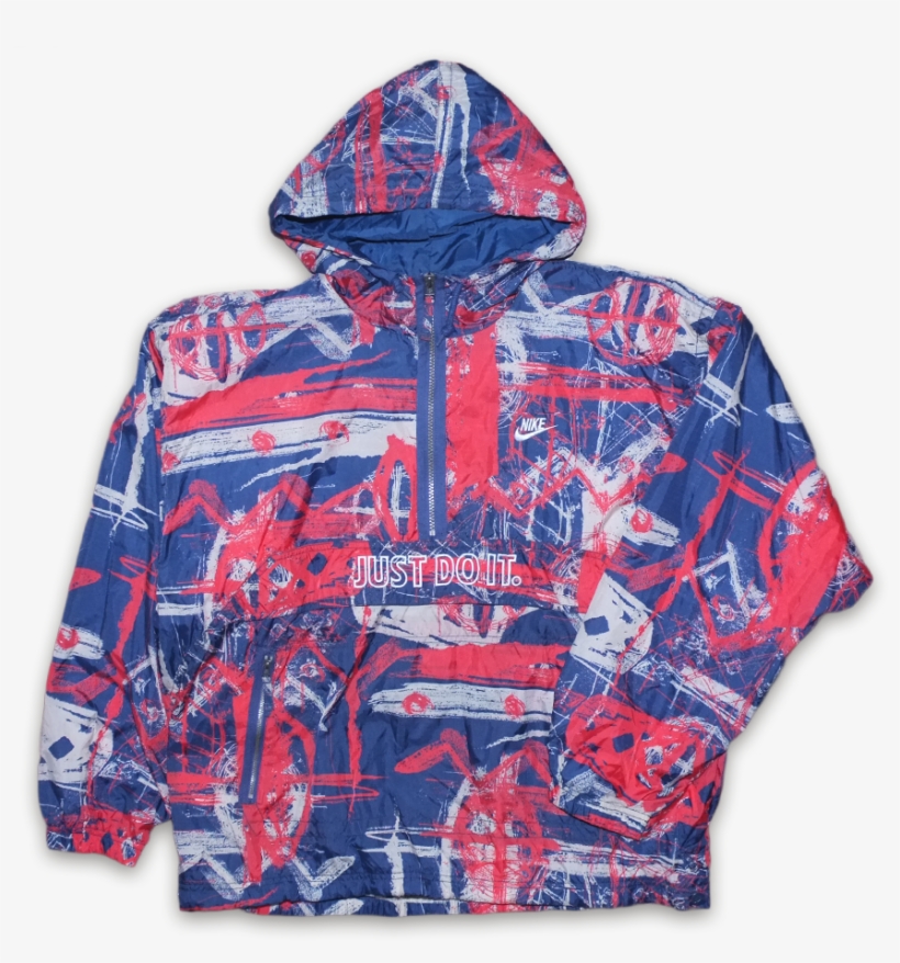 vintage nike half zip windbreaker