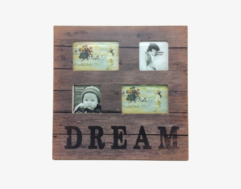 Vintage Home Decor Multi Picture Frame Wooden Decoration - Splashing, transparent png download