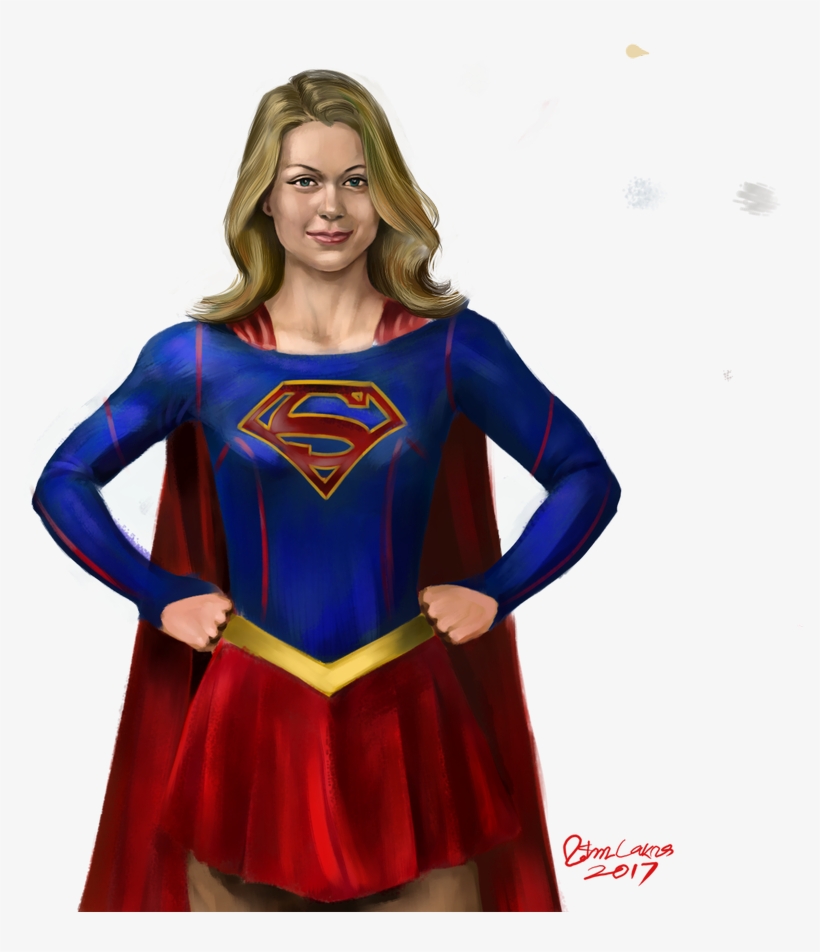 Ritesh Lakra Art - Supergirl, transparent png download