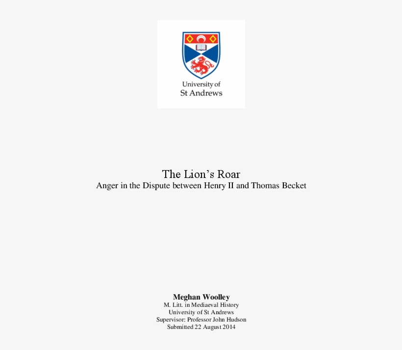 Pdf - University Of St Andrews, transparent png download