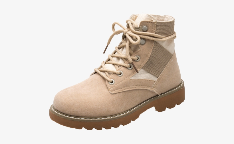 Ulzzang Women Fashion Simple Ankle Boots Lady Side - Steel-toe Boot, transparent png download