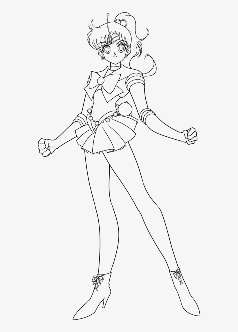 Le - Sailor Moon Jupiter Drawing, transparent png download