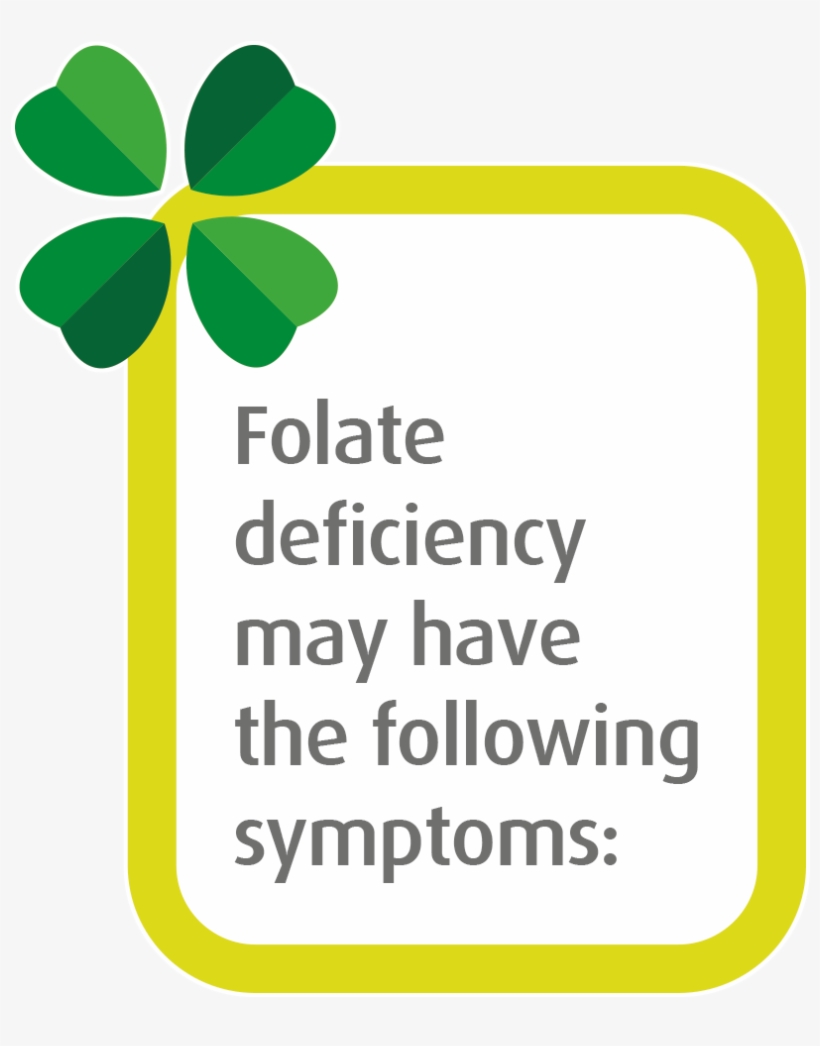 Folate Deficiency Symptoms - Shamrock, transparent png download