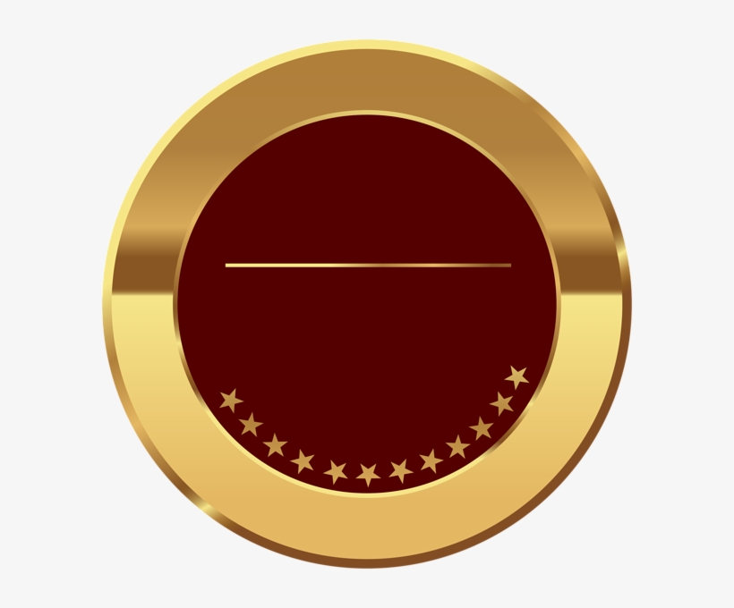 Badge Gold Red Transparent Image - Transparent Gold Badge Png, transparent png download